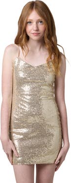 Un Deux Trois Sequin Mini Dress