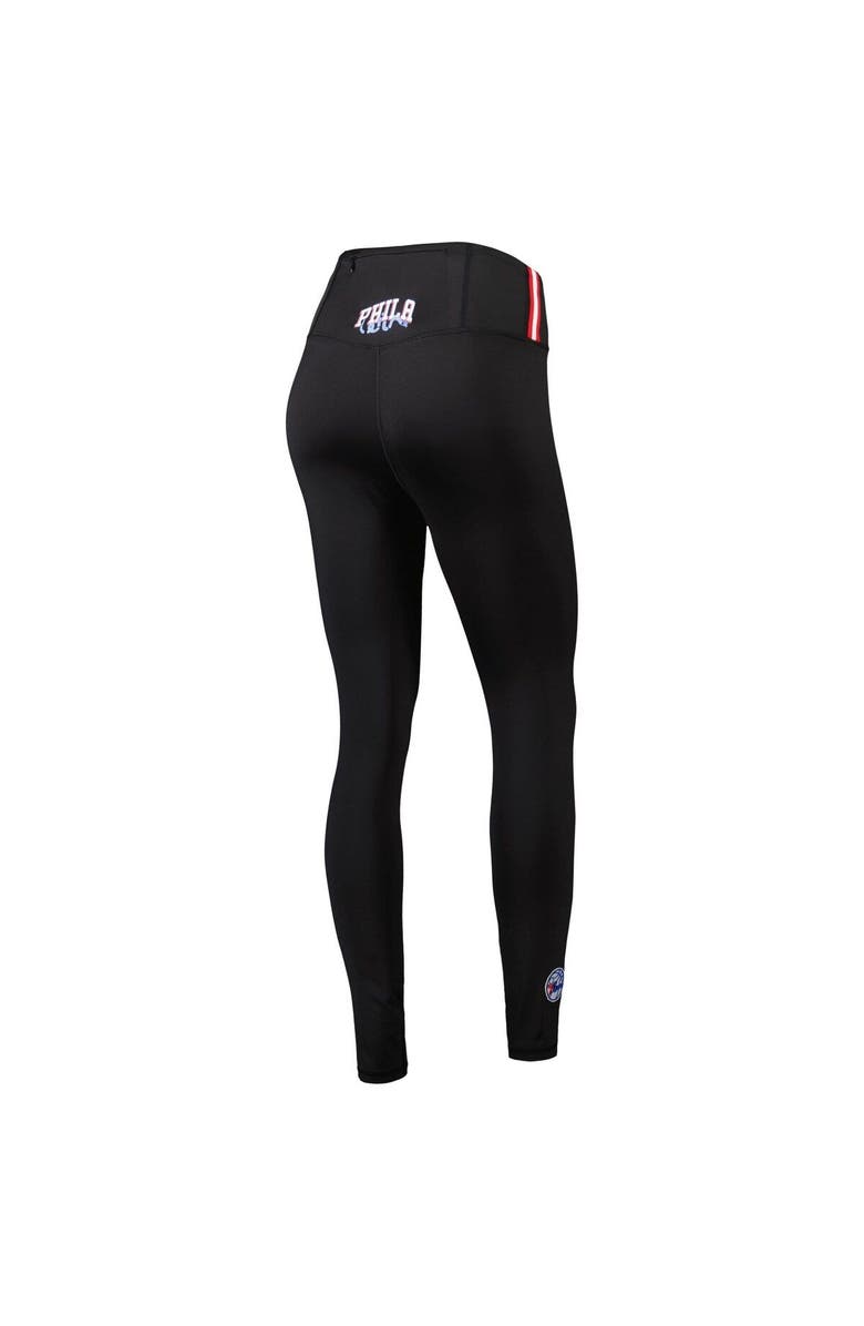 PRO STANDARD Women's Pro Standard Black Philadelphia 76ers Classics Lux Leggings, Alternate, color, Black