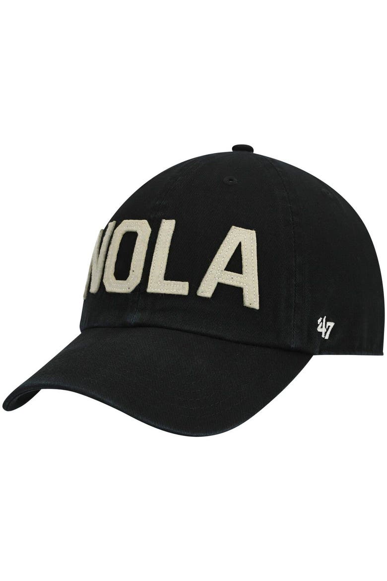 Women's '47 Black New Orleans Saints Finley Clean Up Adjustable Hat, Main, color, Black