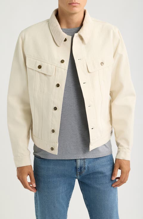 Cotton Canvas Trucker Jacket