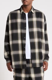 Fear of God Essentials Cotton Flannel Button-Up Shirt