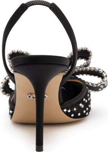 Le Cadeau Bow Pointed Toe Slingback Pump