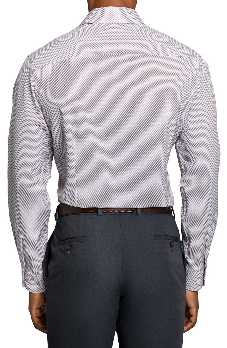 W.R.K Slim Fit Tile Print Performance Dress Shirt, Alternate, color, Khaki