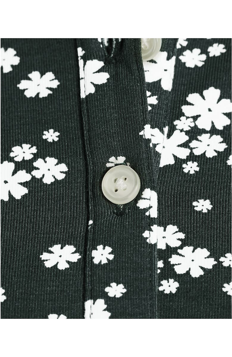 Lands' End Knit 2 Piece Pajama Set - Long Sleeve Top and Pants, Alternate, color, Forest/Ivory Ditsy Floral