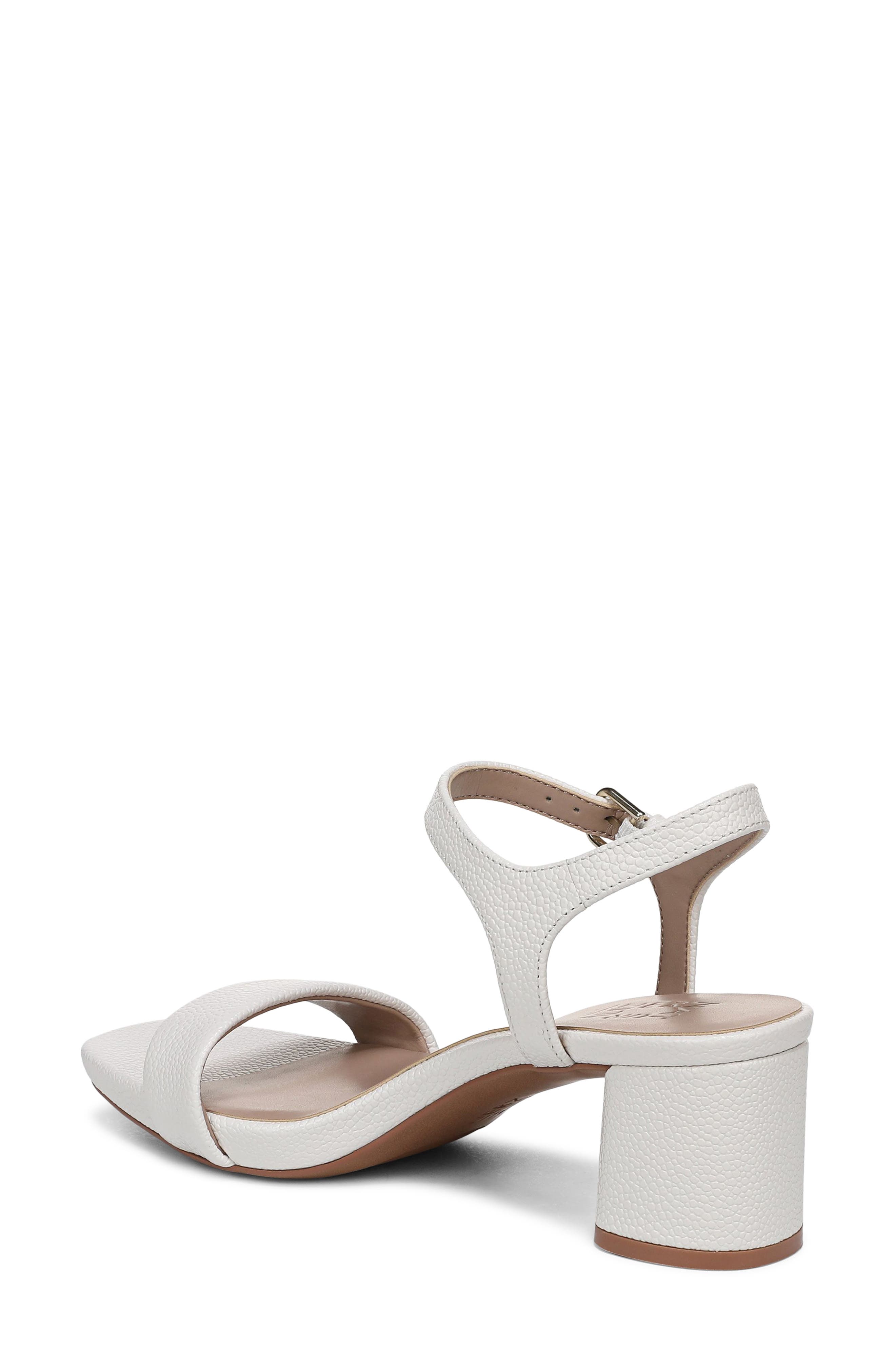 Naturalizer Izzy Block Heel Sandal, Alternate, color, Warm White