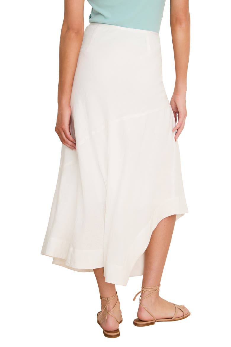 Long Engagement Rumba Linen Blend Skirt, Alternate, color, PAPER WHITE
