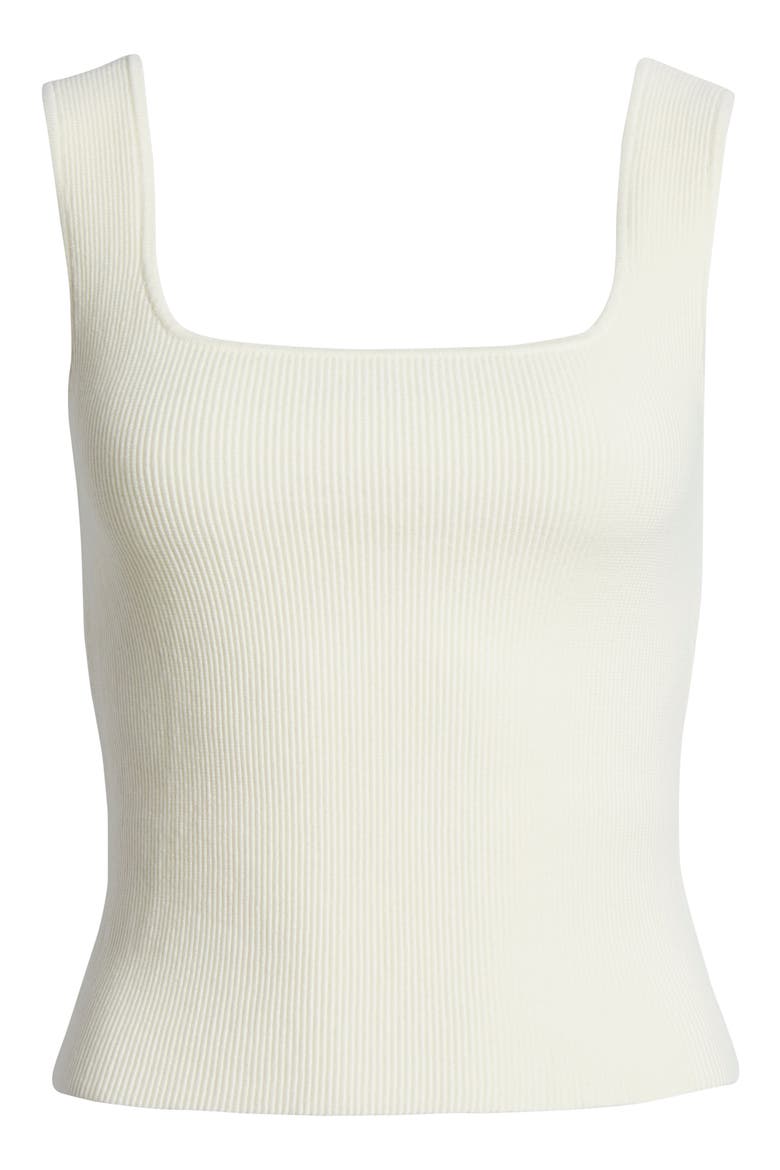 Julia Rib Knit Tank, Alternate, color, IVORY