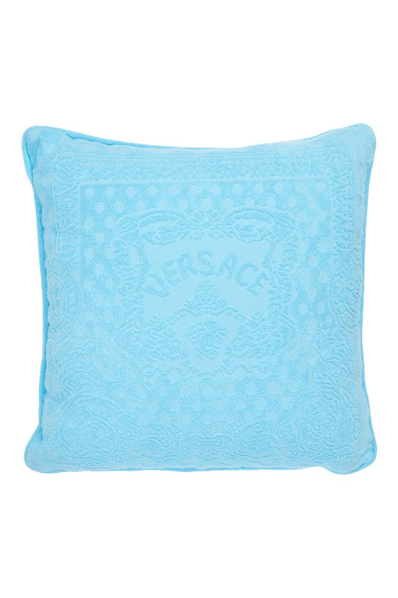 Seashell Baroque Double Face Accent Pillow, Main, color, AZUR