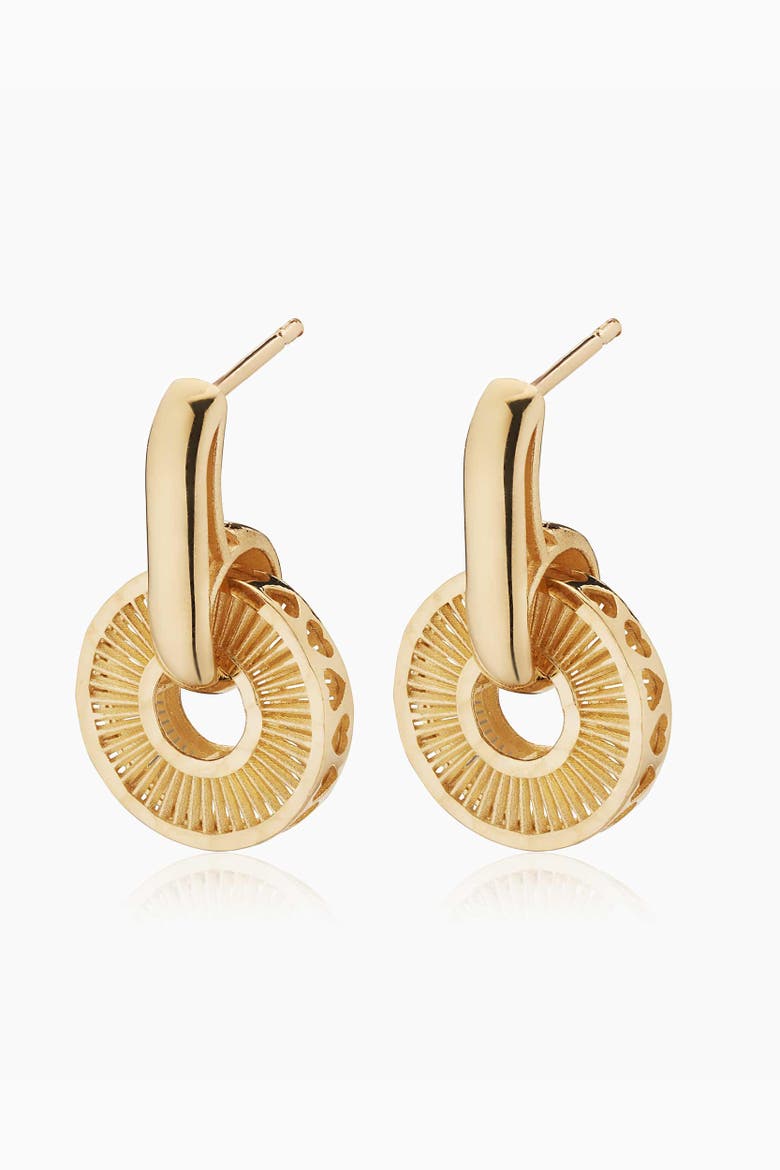 14K Yellow Gold Icon Drop Earrings, Main, color, Yellow Gold