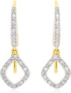 Monica Vinader Riva Mini Kite Diamond Pavé Drop Earrings