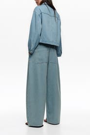 Bimba y Lola Fluid Straight-leg Denim With Pleats