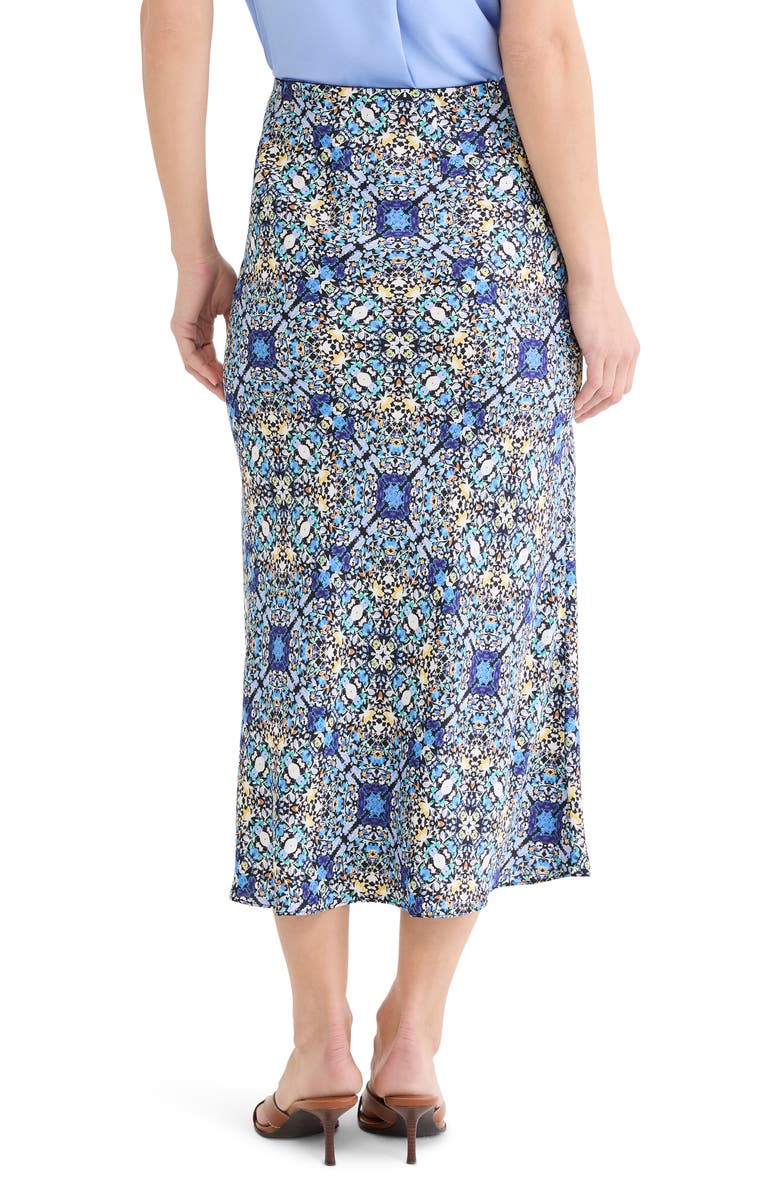 NIC+ZOE Filigree Tile Slip Skirt, Alternate, color, Blue Multi