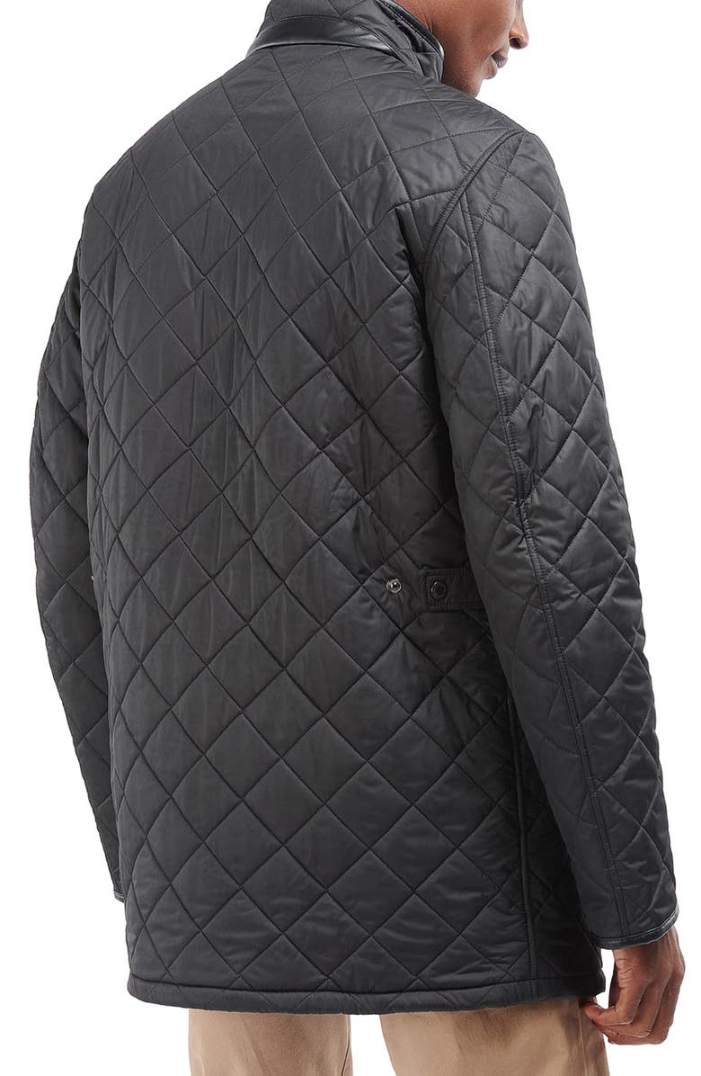 Barbour Long Powell Quilted Jacket, Alternate, color,
