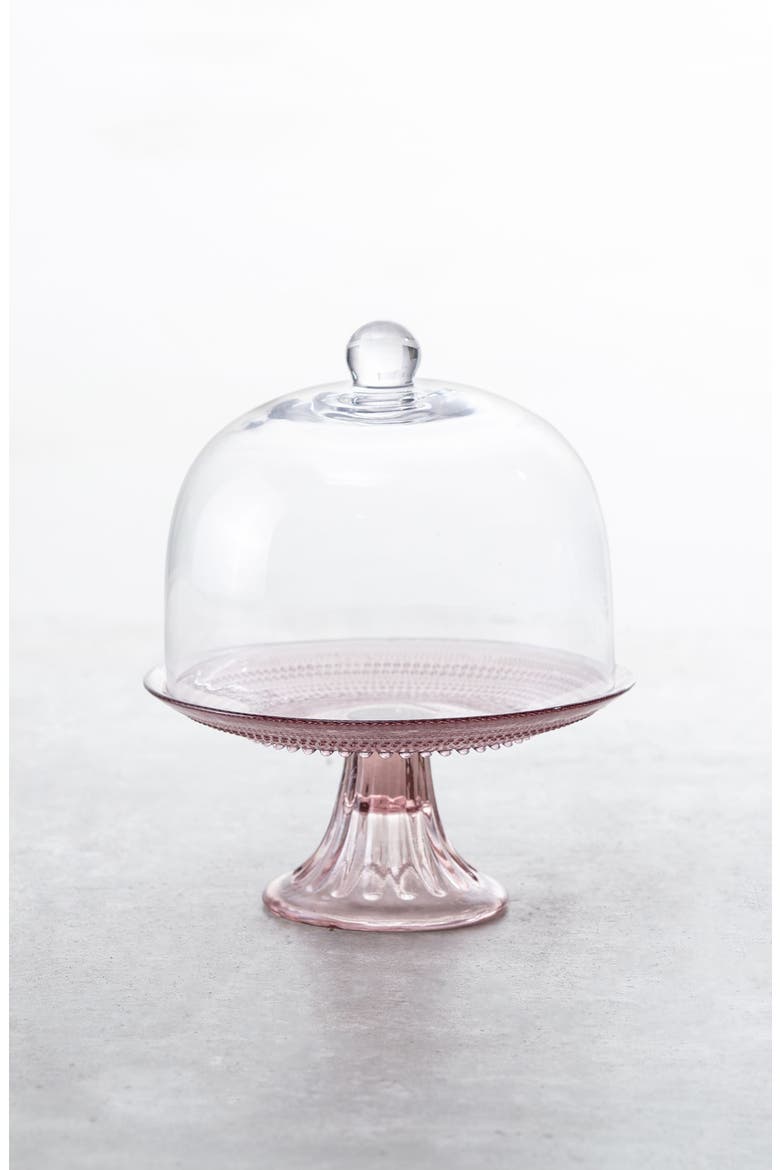 Jupiter Domed Cake Stand, Alternate, color, PINK
