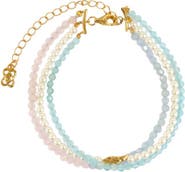 Ottoman Hands Waterproof Layered Beaded Bracelet