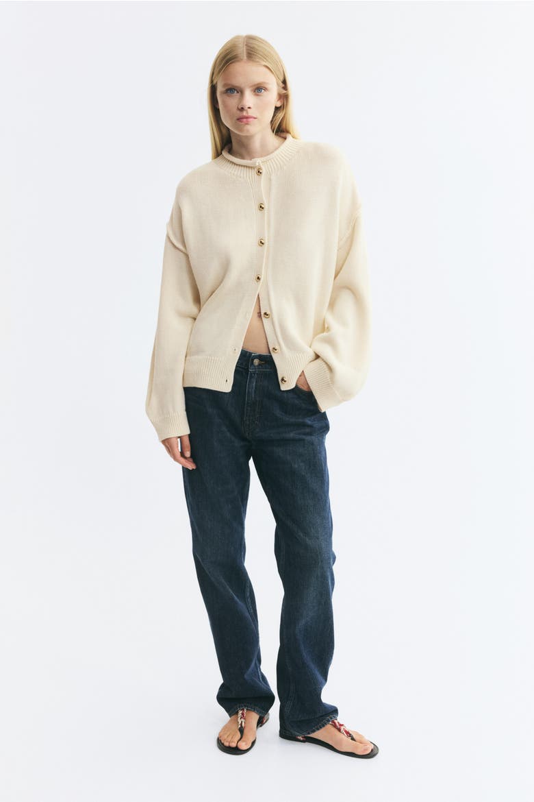 Oversized Cardigan, Alternate, color, Cream