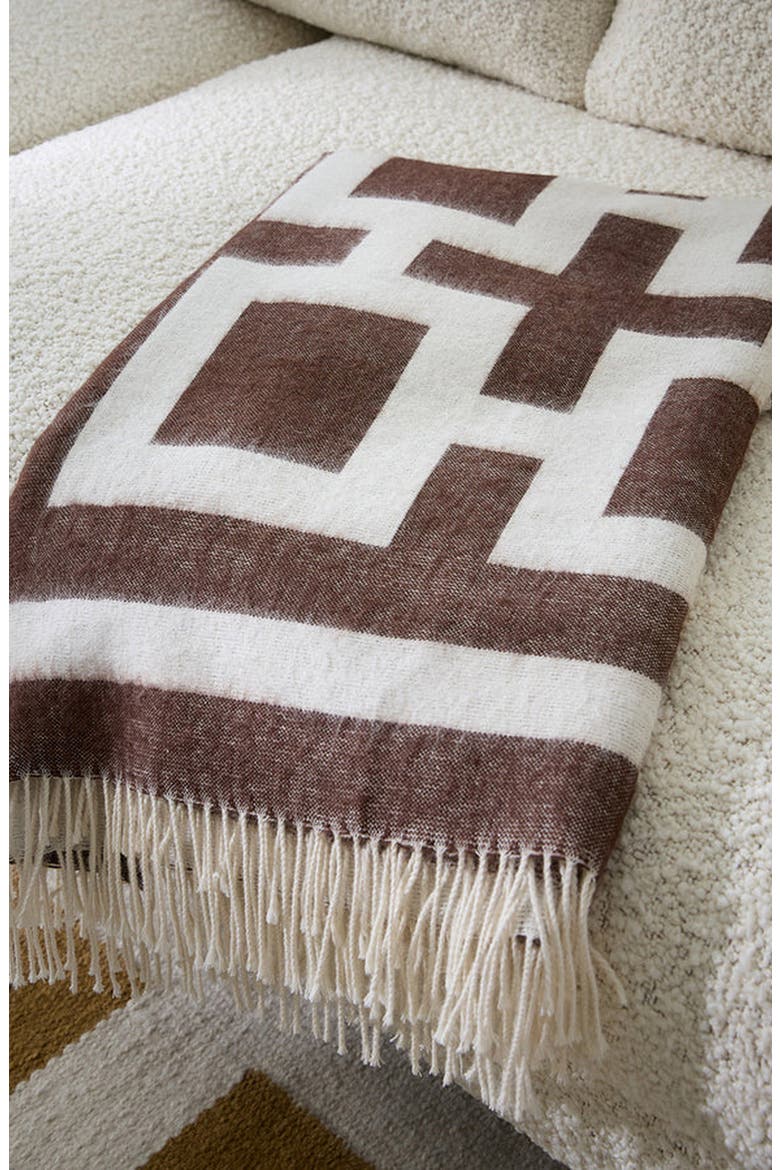 Nixon Baby Alpaca Throw, Alternate, color, Brown