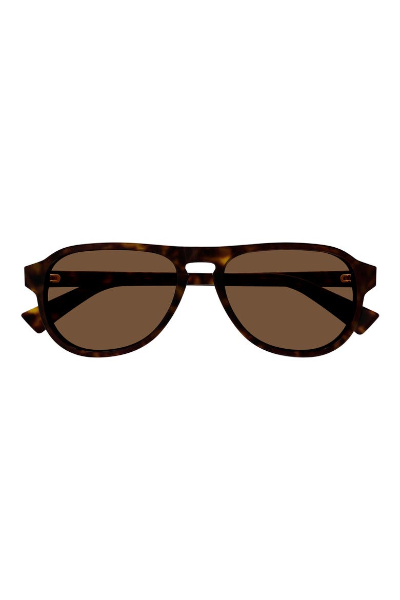 55mm Pilot Sunglasses, Main, color, HAVANA