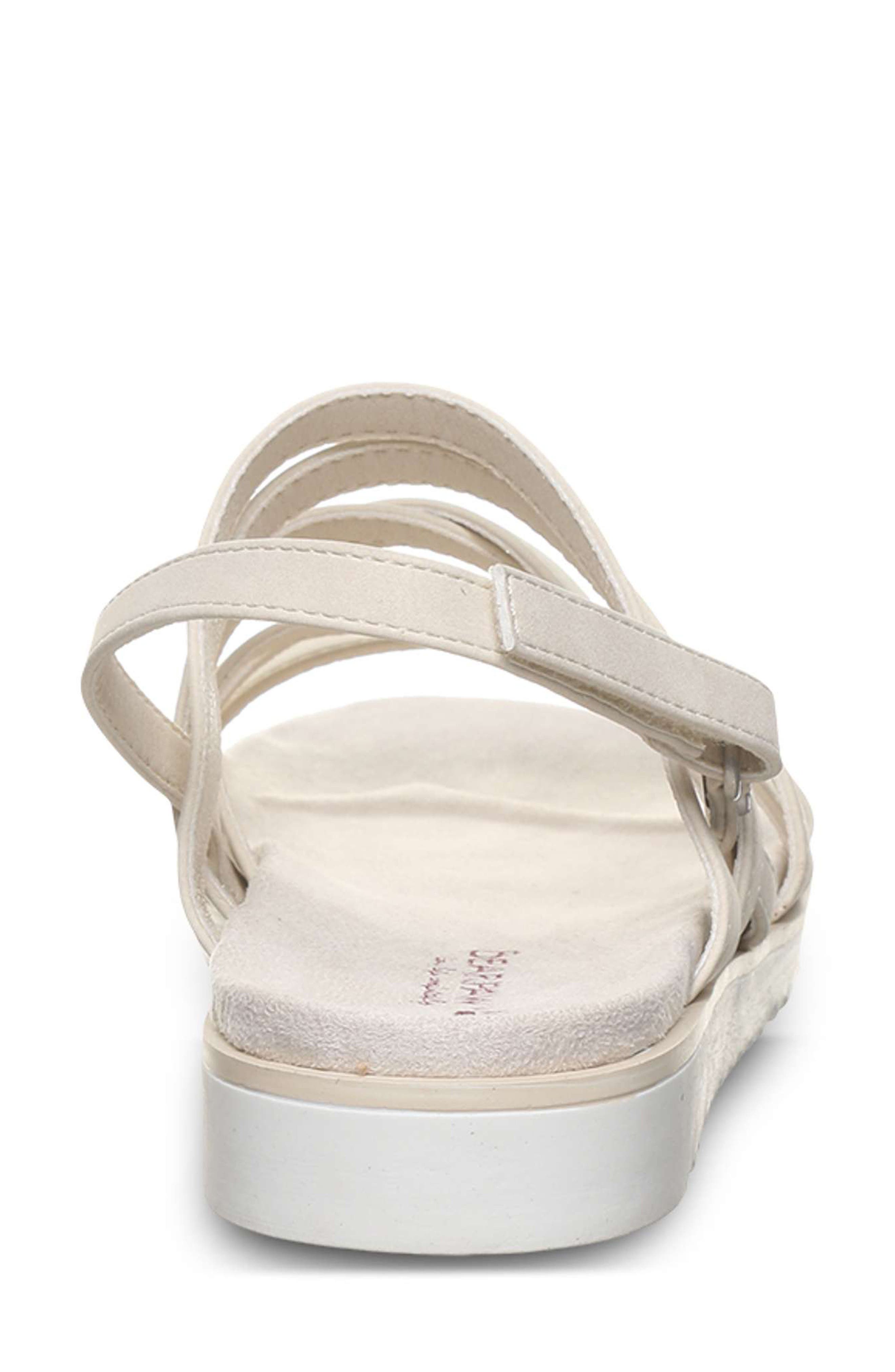 Crete Faux Leather Sandal, Alternate, color, BONE