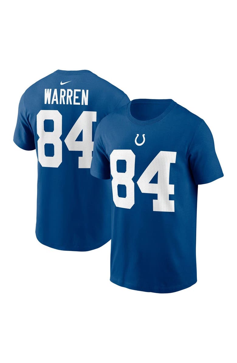 Nike Men's Nike Tyler Warren Royal Indianapolis Colts Name & Number T-Shirt, Main, color, Royal