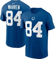 Nike Men's Nike Tyler Warren Royal Indianapolis Colts Name & Number T-Shirt