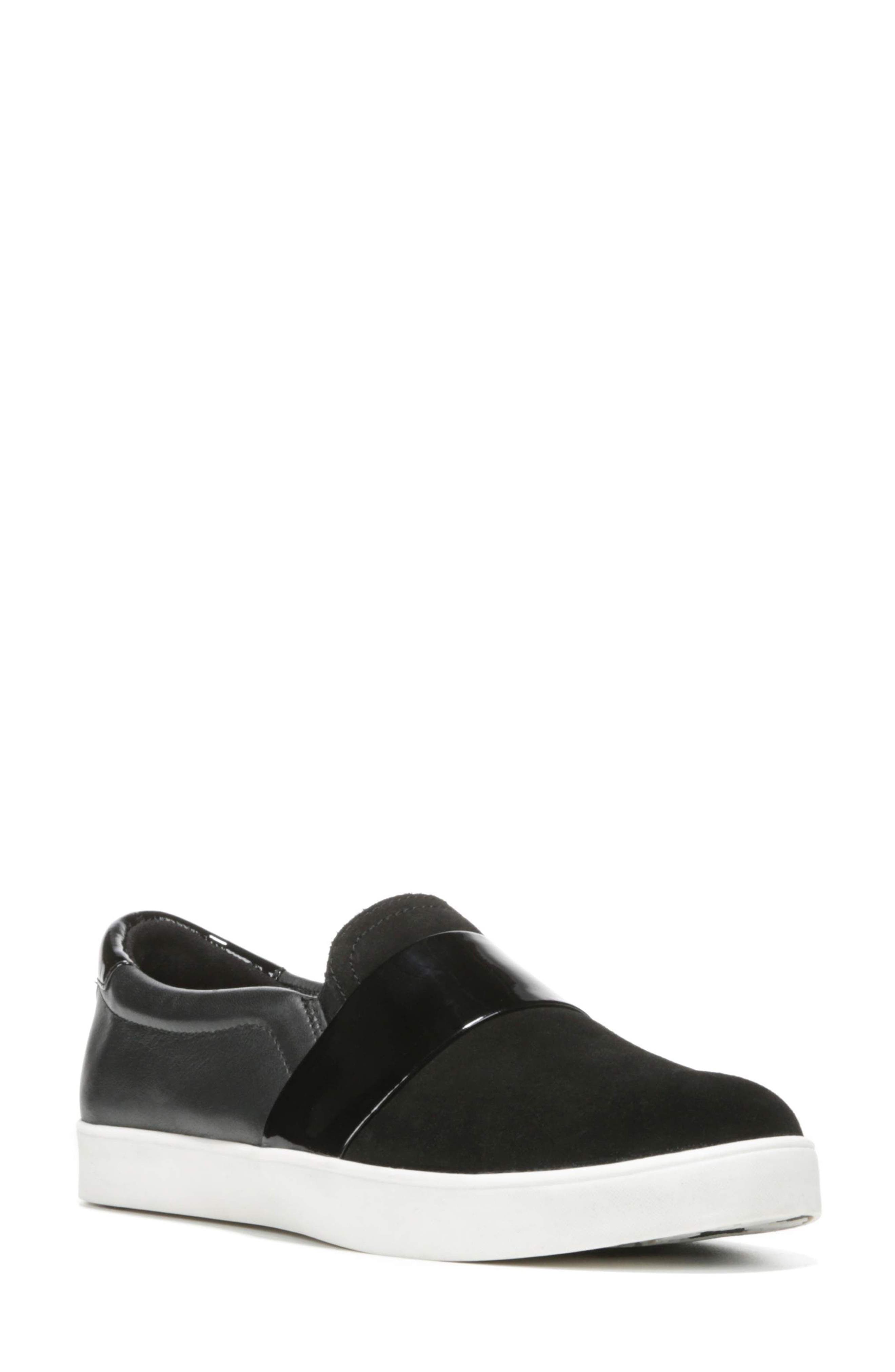 Scout Slip-On Sneaker, Main, color, BLACK LEATHER