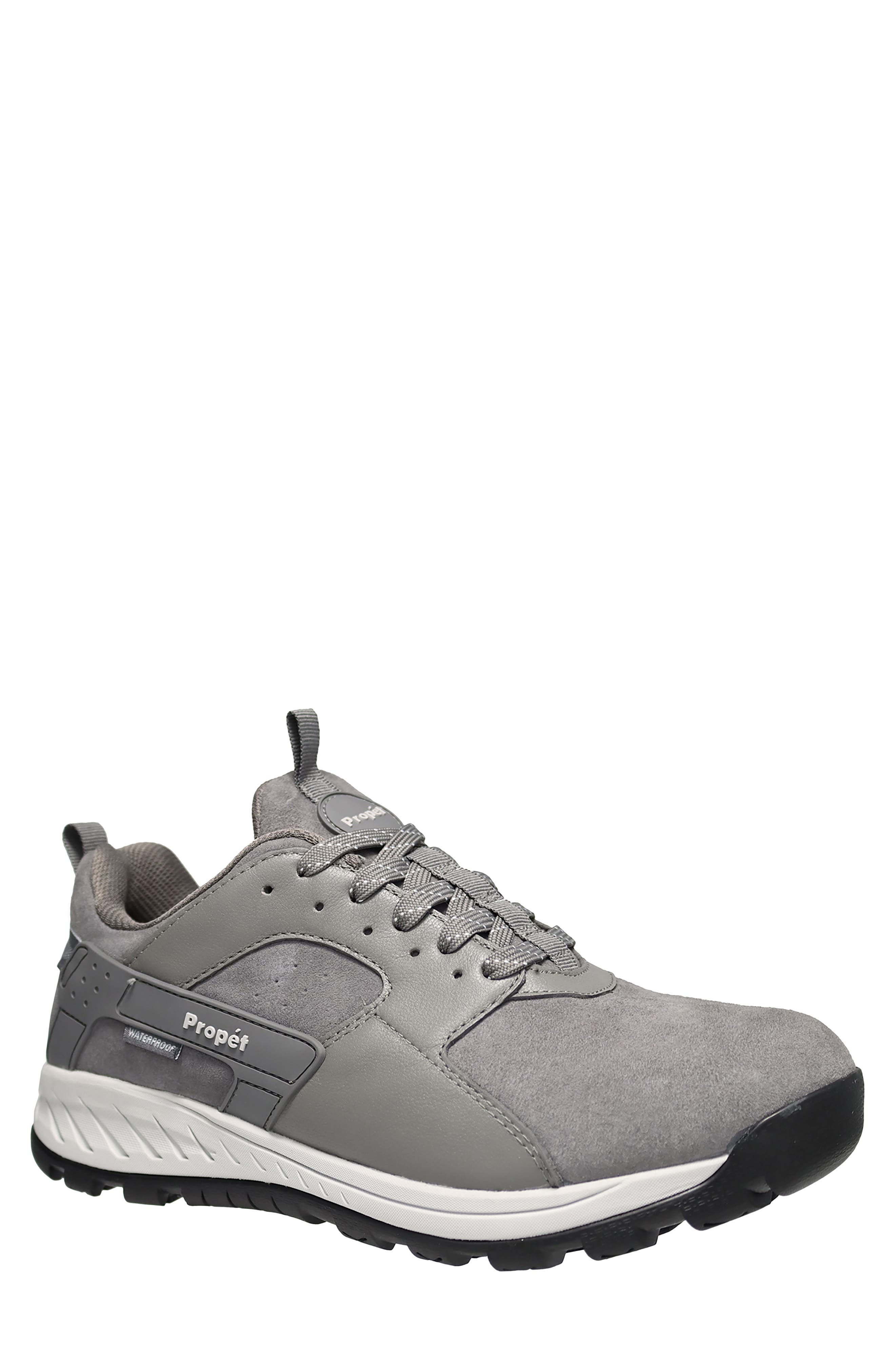 Visp Waterproof Hiking Shoe, Main, color, GREY SUEDE