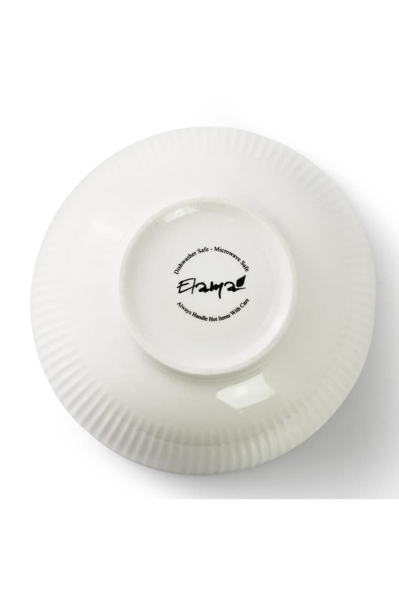 Gretel 6 Piece Round Stoneware Cereal Bowl Set in White, Alternate, color, White