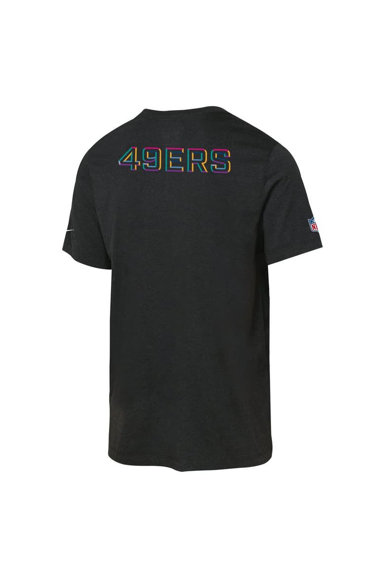 Youth Nike Black San Francisco 49ers 2025 NFL Crucial Catch Tri-Blend Dri-FIT T-Shirt, Alternate, color, Black