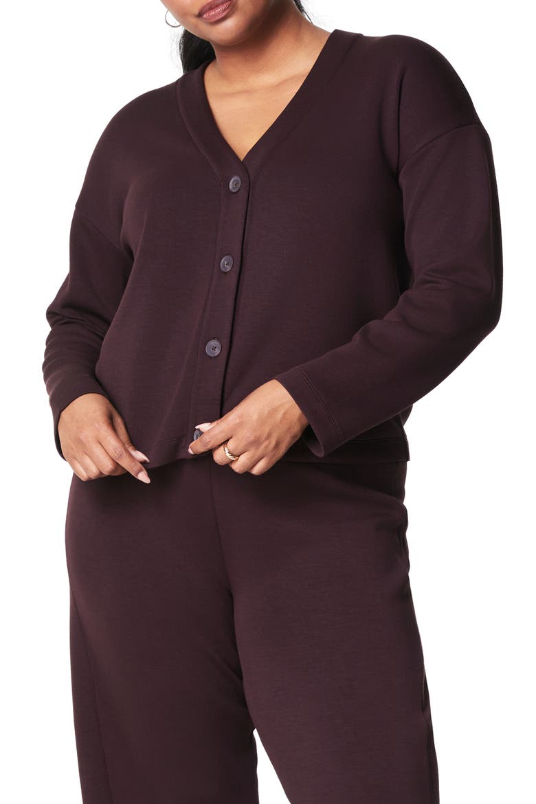 AirEssentials V-Neck Cardigan, Main, color, TRUFFLE BROWN