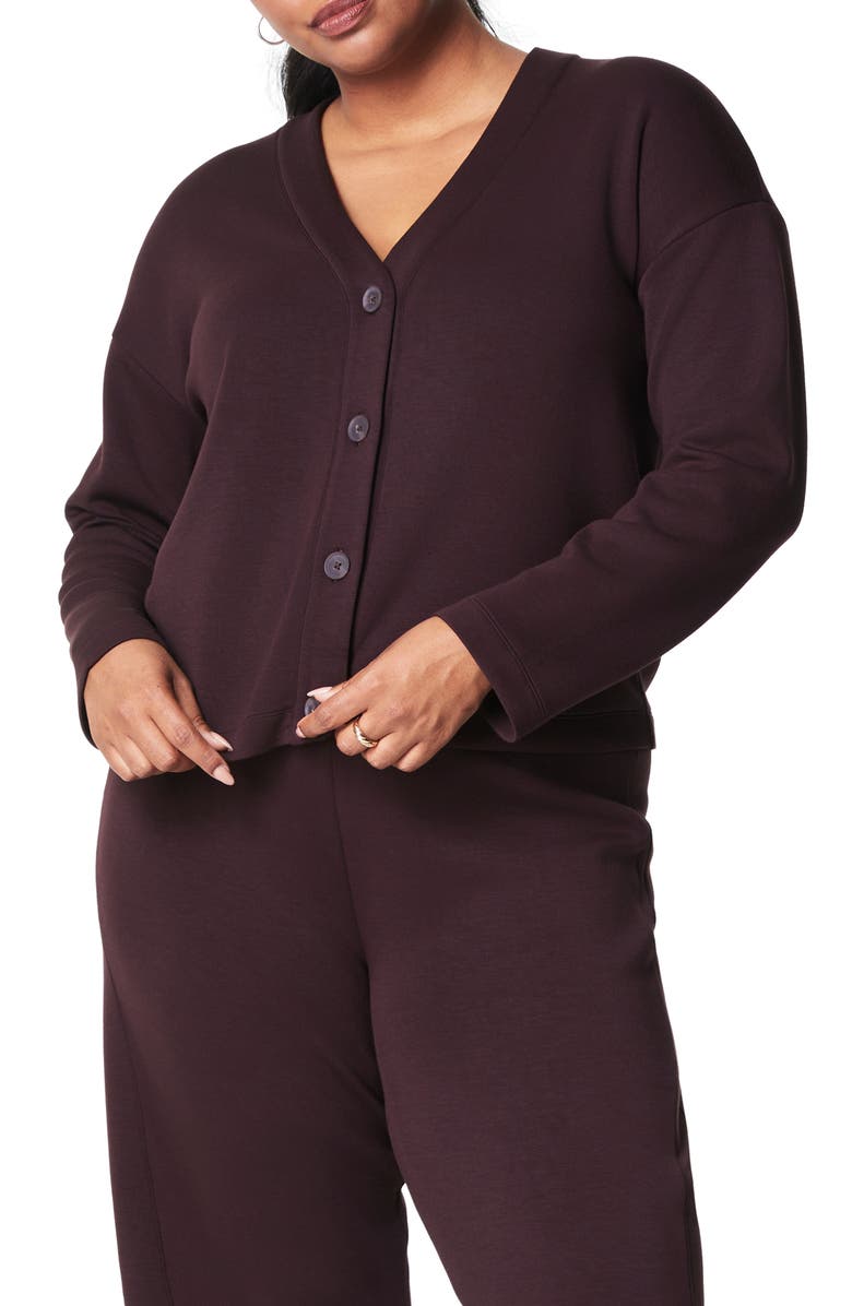 SPANX<sup>®</sup> AirEssentials V-Neck Cardigan, Main, color, Truffle Brown