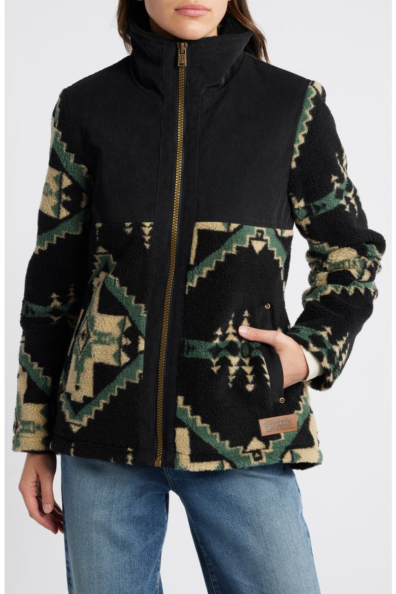 Madrona Mixed Media Coat, Alternate, color, FOUR CORNERS HUNTER