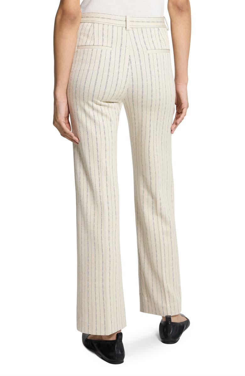 Theory Pinstripe Slim Fit Pants, Alternate, color, Oat Multi - E61