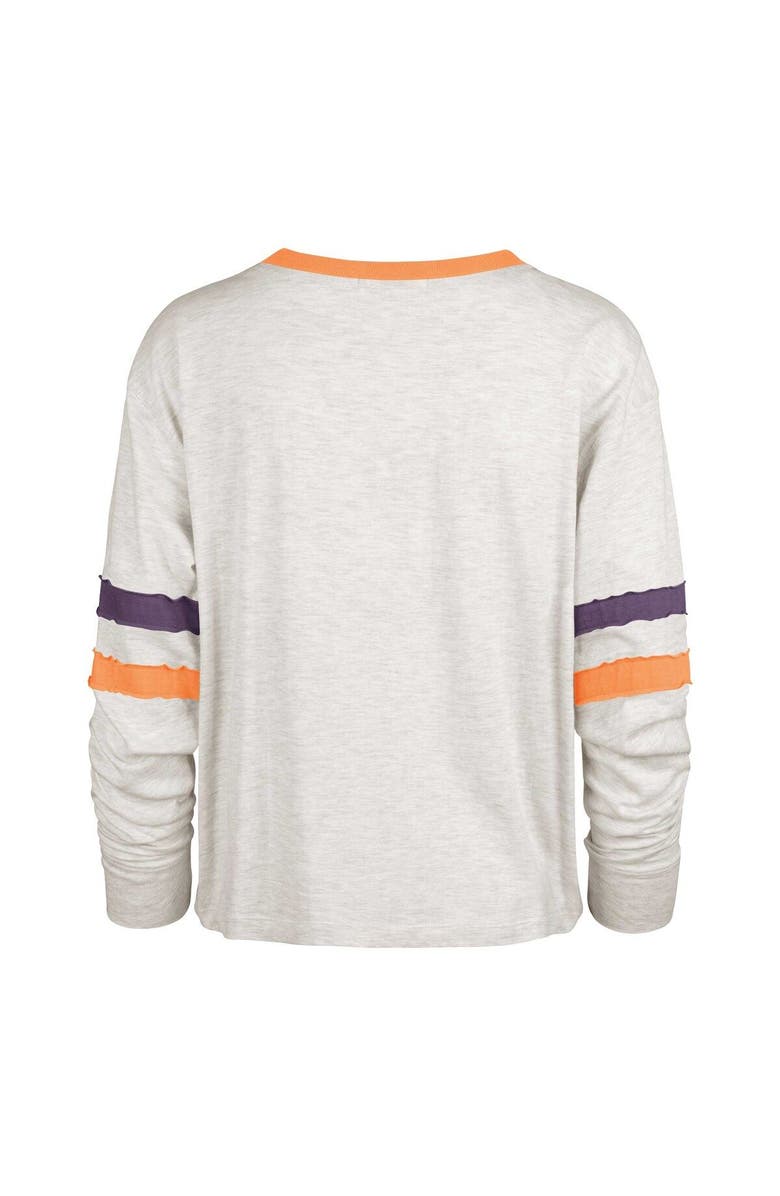 '47 Women's '47 Oatmeal Clemson Tigers All Class Lena Long Sleeve T-Shirt, Alternate, color, Oatmeal