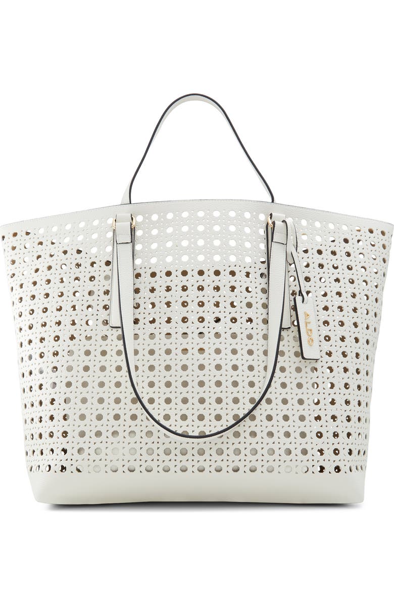 ALDO Beachthare Laser Cut Tote, Main, color,