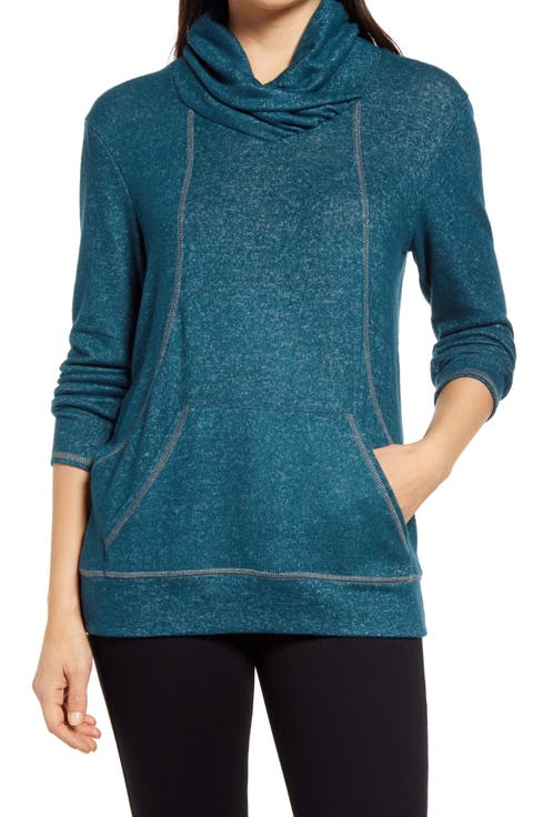 Cross Neck Seamed Pullover