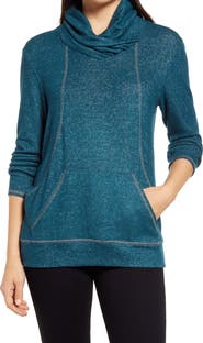 Loveappella Cross Neck Seamed Pullover