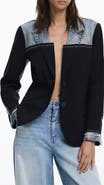 Desigual Denim Trim Blazer