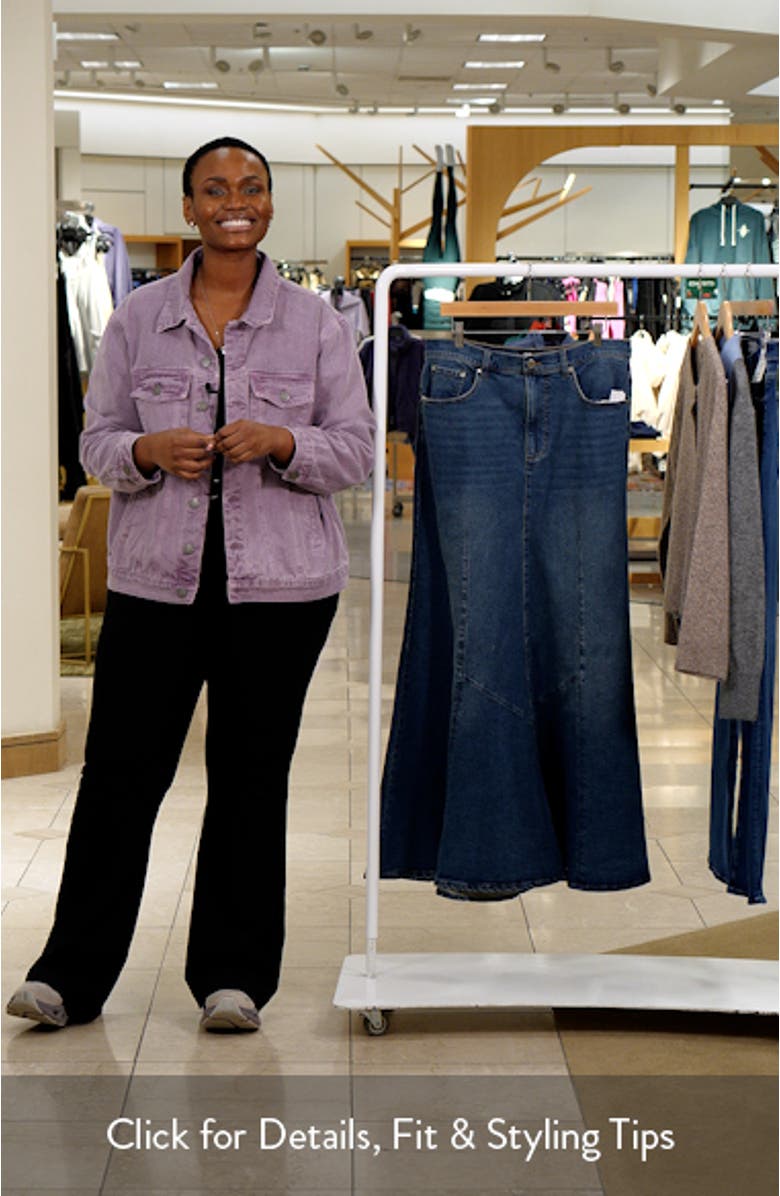 Luella Denim Maxi Skirt, sales video thumbnail