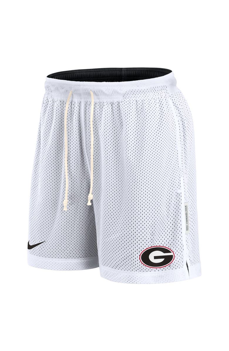 Nike Men's Nike White/Black Georgia Bulldogs Primetime Reversible Performance Shorts, Alternate, color, 
