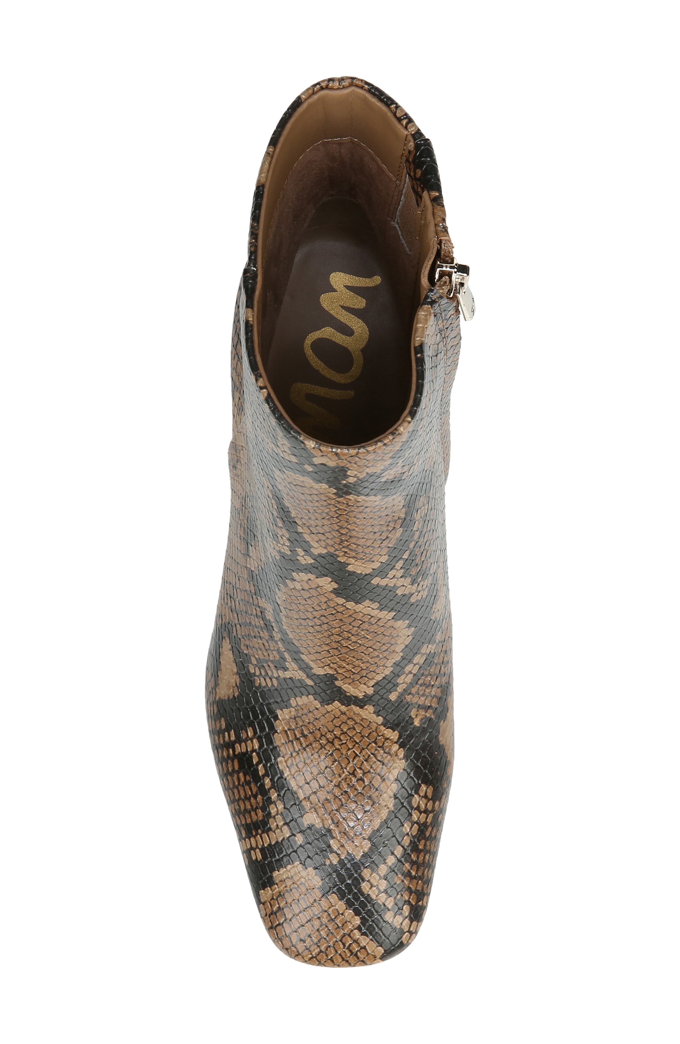 Codie Square Toe Bootie, Alternate, color, CARAMEL MULTI