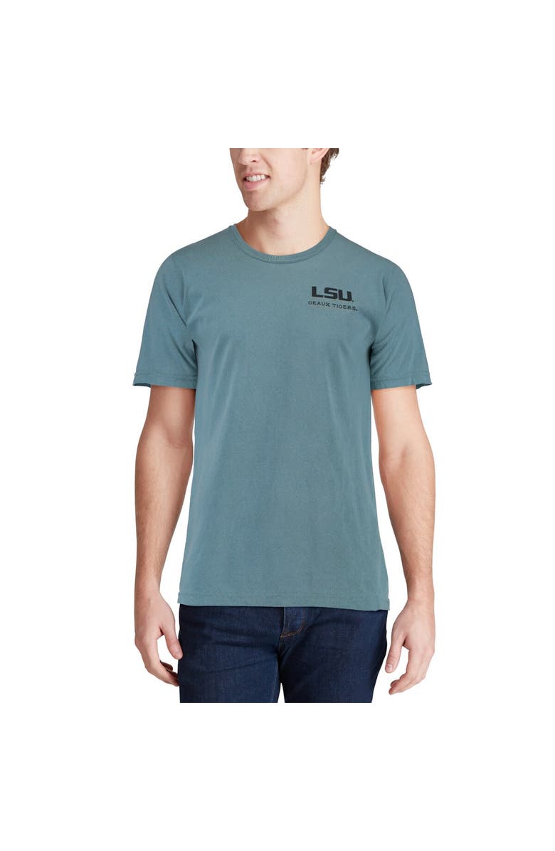IMAGE ONE Men's Blue LSU Tigers State Scenery Comfort Colors T-Shirt, Alternate, color, 