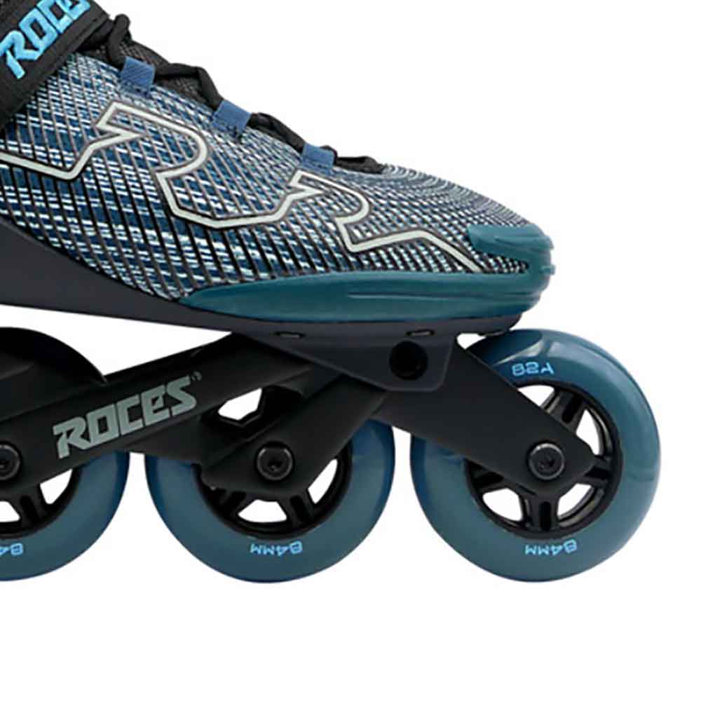 Roces R-EVO W 84 Womens Inline Skates, Alternate, color, Black/Blue/Green
