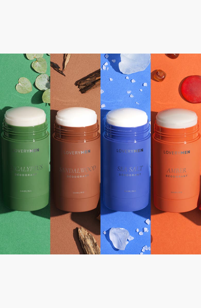 Lovery 4-Pack Aluminum Free Deodorant Stick Gift Set, Alternate, color, NO COLOR