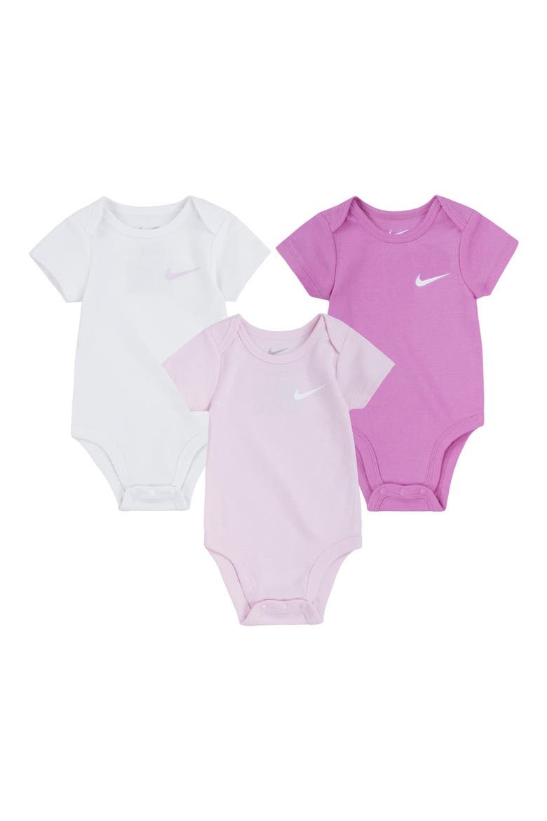 Mini Me 3-Pack Bodysuits, Main, color, PINK