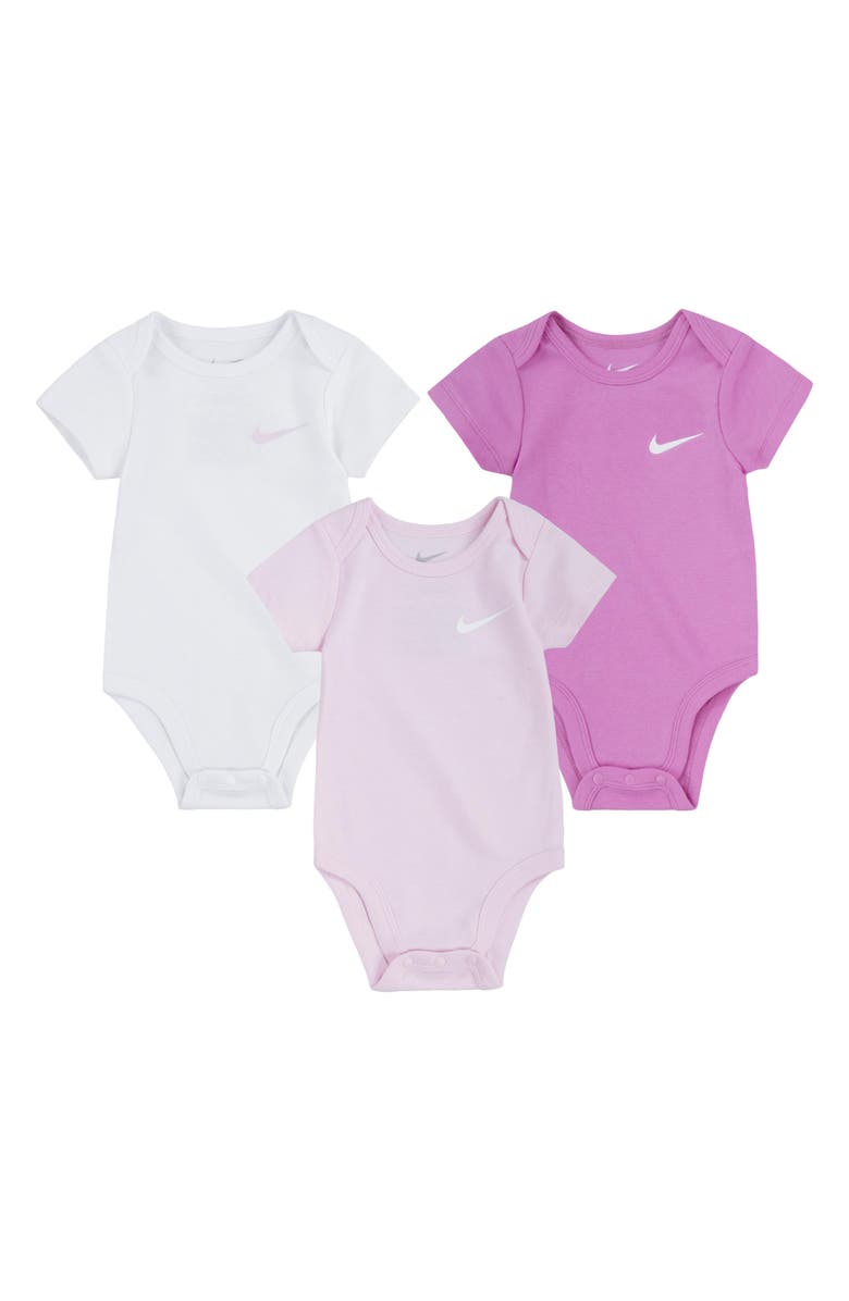 Nike Mini Me 3-Pack Bodysuits, Main, color,