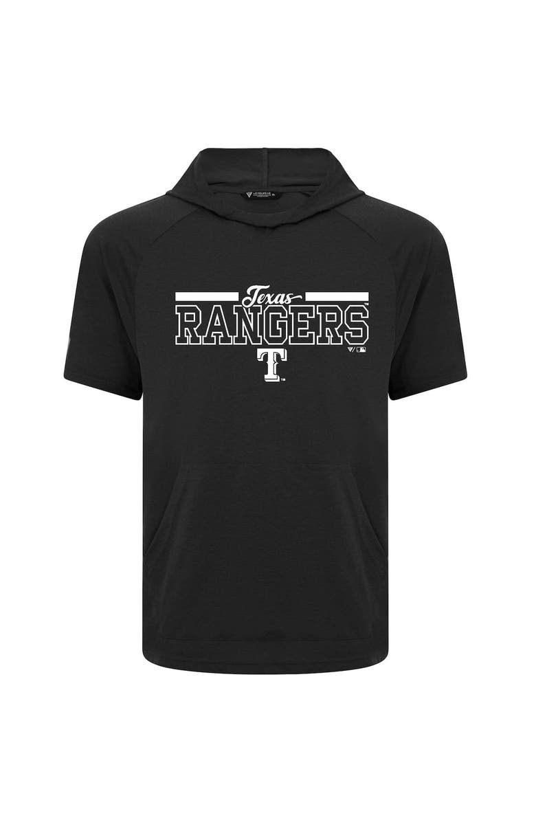LEVELWEAR Men's Levelwear Black Texas Rangers Phase Vanguard Hoodie T-Shirt, Alternate, color, 