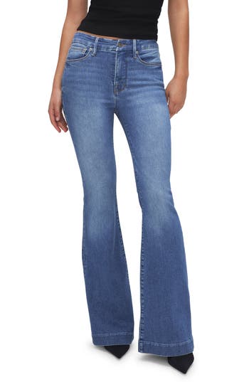 GOOD AMERICAN GOOD AMERICAN GOOD LEGS HIGH WAIST FLARE JEANS 