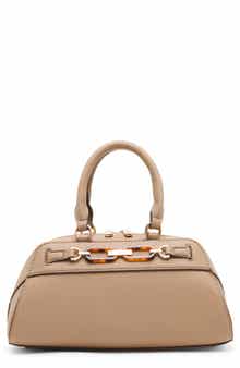 Faux Leather Satchel