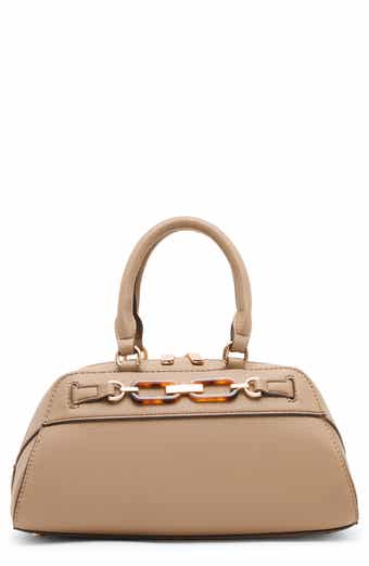 Faux Leather Satchel